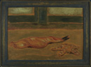 Pesce e stella di mare, 1992 - olio su cartone, 50 x 35 cm
